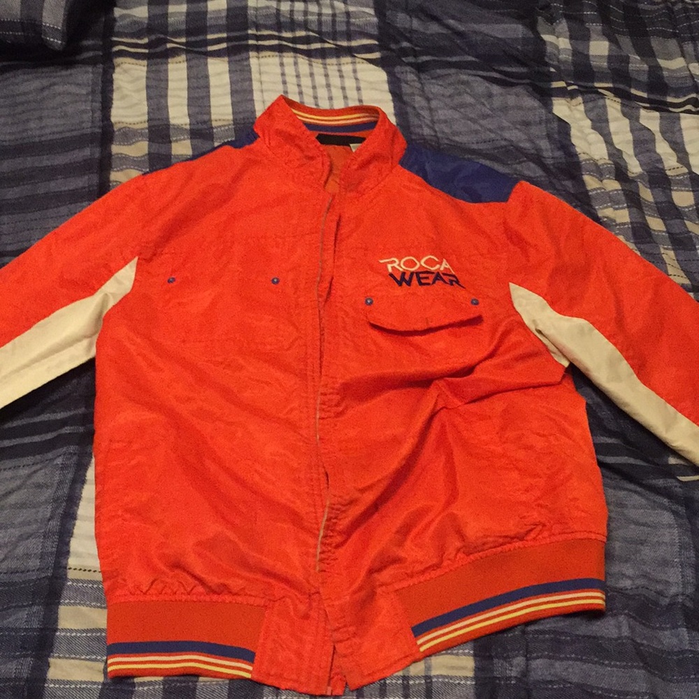 Orange Rocawear windbreaker
